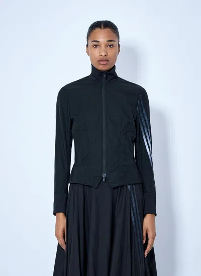 Y-3 Gradient 3-stripes Nylon Track Jacket In Blue