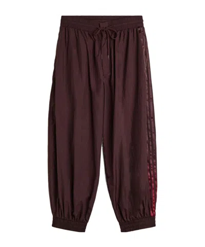Y-3 Gradient 3-stripes Nylon Track Pants In Brown