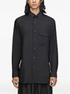Y-3 Gradient 3-stripes Overshirt In Black