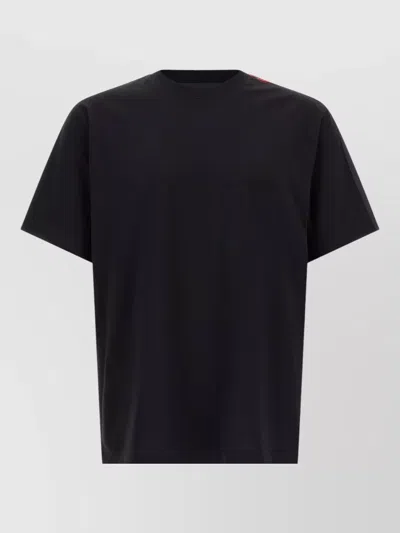 Y-3 Gradient Stripe Crew Neck Short Sleeve Shirt In Black