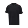 Y-3 Gradient-stripe Logo-print T-shirt In Black