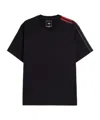 Y-3 Gradient-stripe Logo-print T-shirt In Black