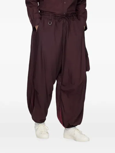 Y-3 Gradient-stripe Cargo Pants In Red