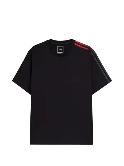 Y-3 GRADIENT-STRIPE LOGO-PRINT T-SHIRT
