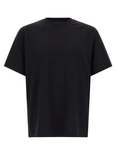 Y-3 Gradient-striped Cotton T-shirt In Black