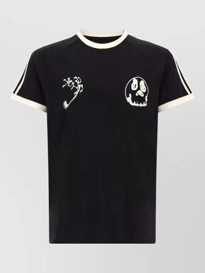 Y-3 Graphic Cotton Short-sleeve T-shirt In Red