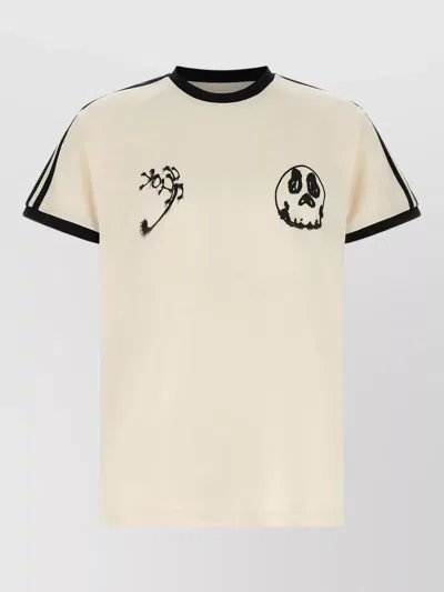 Y-3 Graphic Cotton T-shirt In Multi