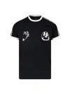 Y-3 Graphic Cotton Short-sleeve T-shirt In Black