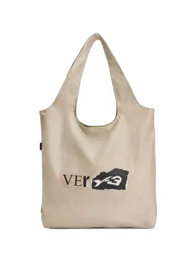 Y-3 Graphic Logo-print Tote Bag In Pink