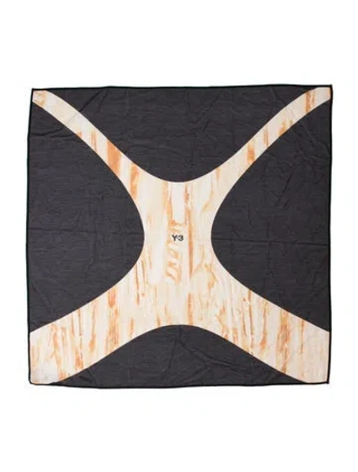 Pre-owned Y-3 Graphic Print Bandana In Neutrals