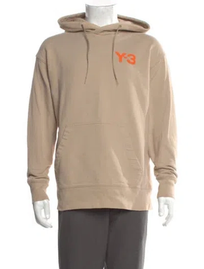 Pre-owned Y-3 Graphic Print Crew Neck Hoodie In Neutral