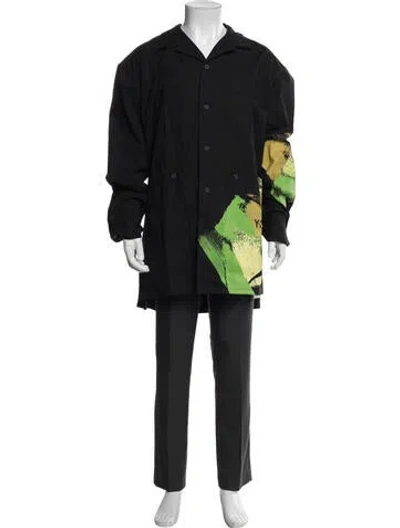 Pre-owned Y-3 Graphic Print Jacket In Black