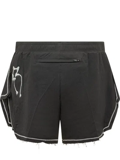 Y-3 Graphic Run Shorts In Black
