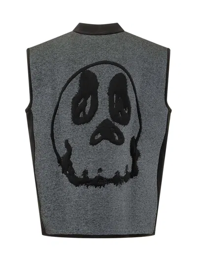 Y-3 Graphic Run Vest In Black