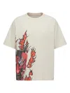 Y-3 Graphic Short Sleeve Tee In Cwhite