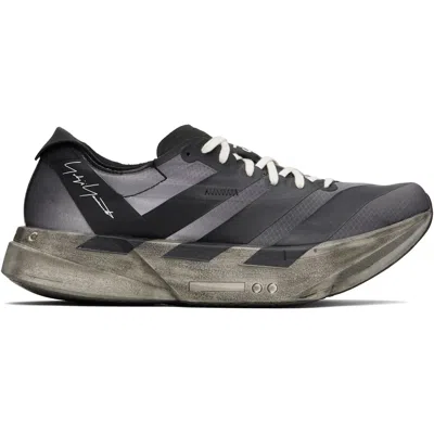Y-3 Grey Adios Pro 4 Trainers In Black