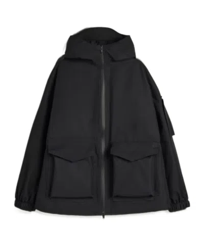 Y-3 Gtx Padded Hooded Jacket In Black