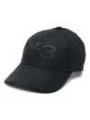 Y-3 Logo-embroidered Baseball Cap In Black