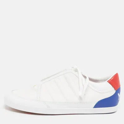 Pre-owned Y-3 Honja Size 40 Tricolor Leather And Nylon Low Top Sneakers In White