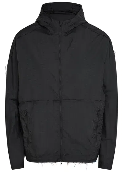 Y-3 Hooded Shell Running Jacket In Black