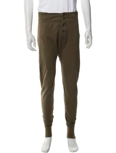 Pre-owned Y-3 Joggers In Green