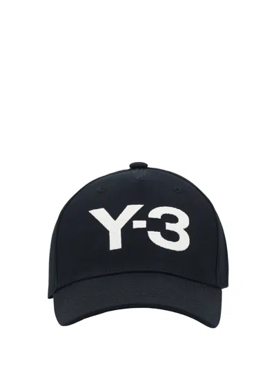 Y-3 Jp1142 Logo-embroidered Cotton Baseball Cap In Black