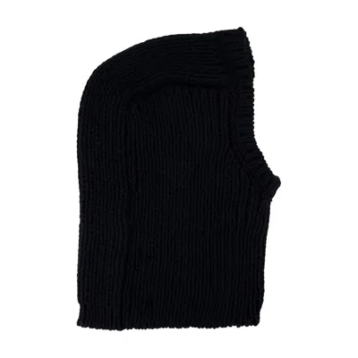 Y-3 Jx8310 Ribbed Acrylic Balaclava In Black