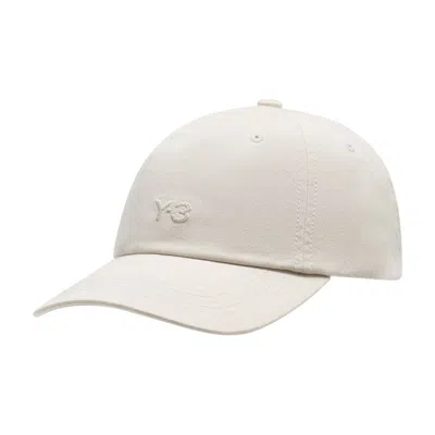 Y-3 Kt3213 Cotton Baseball Cap In White