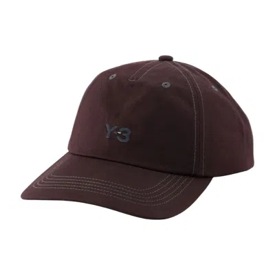 Y-3 Kw9675 Synthetic Baseball Cap In Burgundy