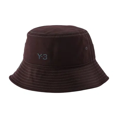 Y-3 Kw9691 Logo-embroidered Cotton Bucket Hat In Black
