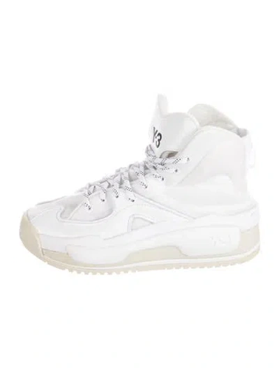 Pre-owned Y-3 Leather Boots In White