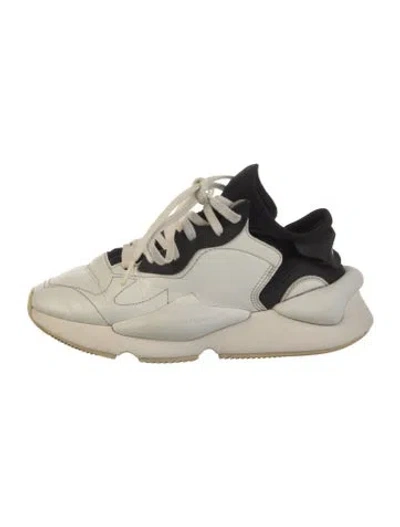 Pre-owned Y-3 Leather Chunky Sneakers In White