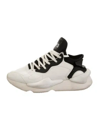 Pre-owned Y-3 Leather Chunky Sneakers In White