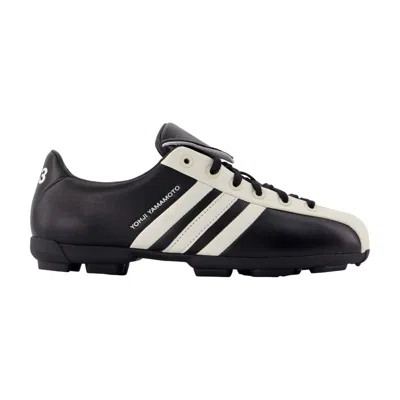 Y-3 Leather Color-block Sneaker In Black