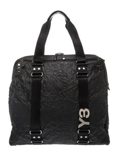 Pre-owned Y-3 Leather Tote In Black