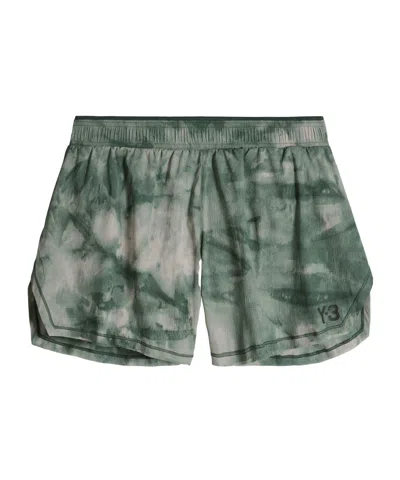 Y-3 Lightweight Running Shorts In Green