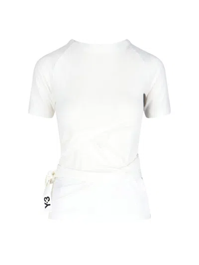 Y-3 Lightweight Stretch Lyocell T-shirt For Women In White