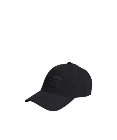 Y-3 Logo Baseball Cap In Black