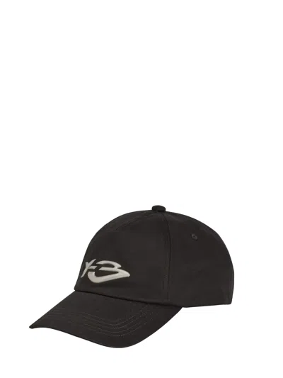 Y-3 Logo Baseball Cap In Black