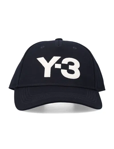 Y-3 Logo Baseball Cap In Nero