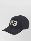 Y-3 Logo Baseball Cap Six Panel Curved Peak In Gray