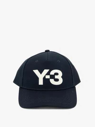 Y-3 Logo Baseball Cotton Cap In Blue