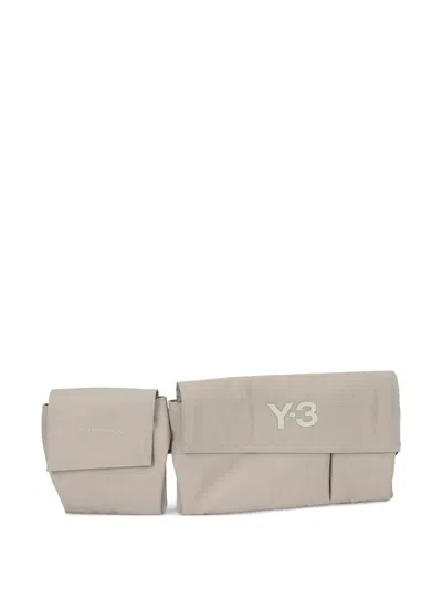 Y-3 Logo Belt Bag In Neutral