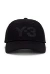 Y-3 Logo Cap In Black
