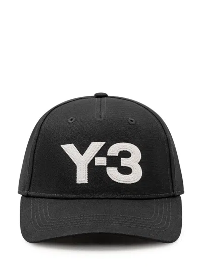 Y-3 Logo Cap In Black/white