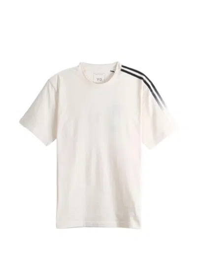 Y-3 Logo Cotton T-shirt In White