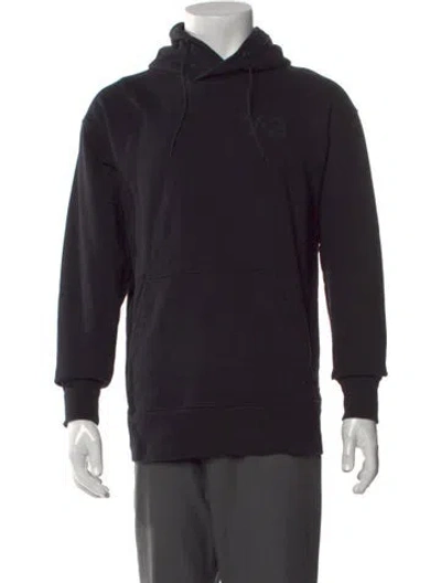 Pre-owned Y-3 Logo Crew Neck Hoodie In Black