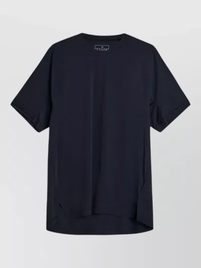 Y-3 Logo Crew Neck Relaxed Fit T Shirt In Blue