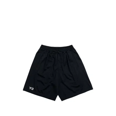 Y-3 Logo Drawstring Shorts In Black