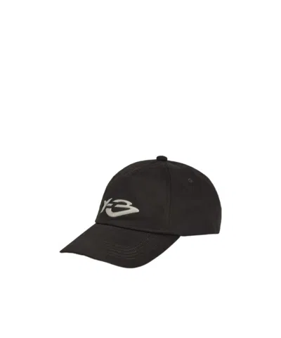 Y-3 Logo Embroidered Baseball Hat In Black